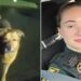 Dog Eeyore and Deputy Devon Miller