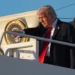 Trump In Egypt For Summit On Gaza's Future 14 US President Donald Trump arrives on Air Force One at Sharm el-Sheikh International Airport, Egypt