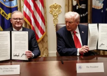 US President, Donald Trump and Australian Prime Minister, Anthony Albanese sign rare earth deal.