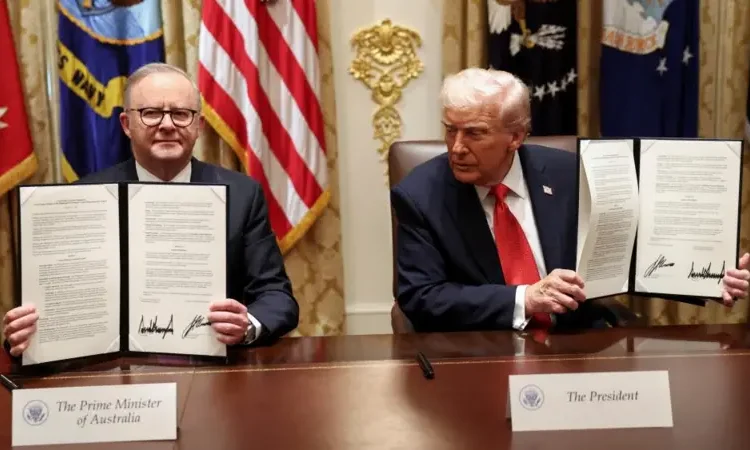 US, Australia Ink Rare Earth Mineral Deal 1 US President, Donald Trump and Australian Prime Minister, Anthony Albanese sign rare earth deal.