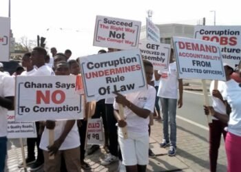 Protest over corruption in Ghana
