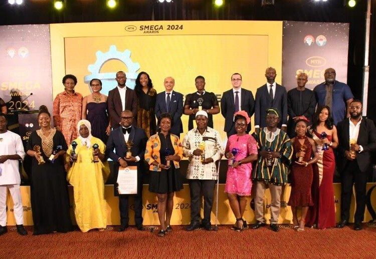 A group picture of SMEGA Award winners and the dignitaries at the SMEGA Awards
