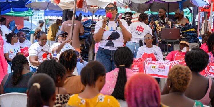 Access Bank, BoG Ladies Unite to Empower Market Women with “Pink Pride” Campaign 1 Access Bank, BoG Ladies Unite to Empower Market Women with “Pink Pride” Campaign