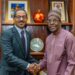 Sudanese Ambassador Pays Courtesy Call on Speaker Bagbin, Seeks Ghana’s Support for Peace 15 Rt. Hon. Alban Sumana Kingsford Bagbin, Speaker of Ghana’s Parliament (to the right) exchanging a handshake with His Excellency Gariballa Khidir Ali, Sudanese Ambassador to Ghana