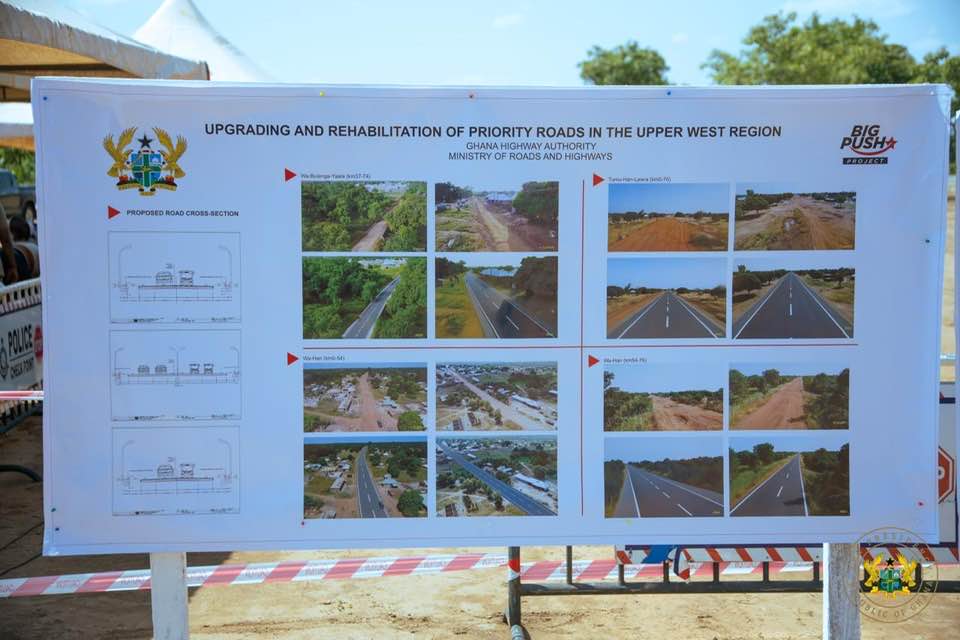 Mahama Cuts Sod for Wa–Tumu–Han-Navrongo Big Push Project, Upper West to Benefit from 260Km of Roads 2 Big Push @Upper West 3