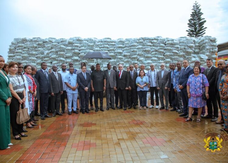 President John Dramani Mahama leads Ghana Donation to Cuba, Sudan and Jamaica