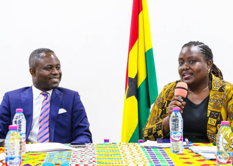 WHO Pays Courtesy Call on Health Ministry with Support for Healthcare 1 Hon. Kwabena Mintah Akandoh, Minister for Health (to the left) and Dr. Fiona Braka, WHO Country Representative to Ghana.