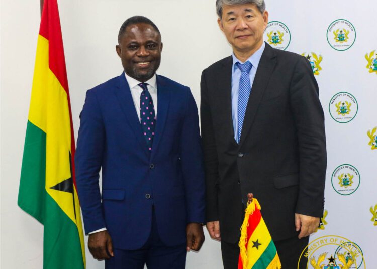 Health Ministry Partners IAEA to Establish Radiotherapy Centre in Tamale 1 Hon. Kwabena Mintah Akandoh, Minister for Health (To the left) and Mr. Hua Liu, Deputy Director-General of International Atomic Energy Agency (IAEA)