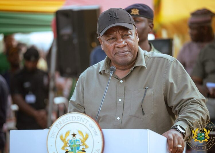 Ghana to Have Best Roads in West Africa by 2027 – Mahama Declares @sod-cutting of 195km Wenchi- Bole-Sawla-Wa Big Push Project 1 President John Dramani Mahama at Sawla to mark the commencement of the rehabilitation of the 322-kilometre Techiman to Wa Road Network under the Big Push Initiative