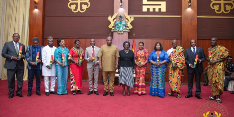 Mahama Commissions New Ambassadors, Charges them to Embrace Transformative Diplomacy 1 President Mahama Commissions New Ambassadors