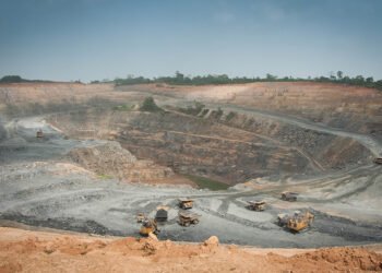 A mining site in Ghana