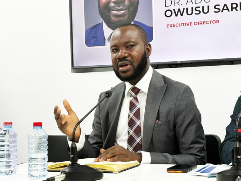 Ghana’s Growth to Bolt in 2026 Standing on Recent Stability 2 The Executive Director of the Centre for Policy Scrutiny CPS Dr. Adu Owusu Sarkodie addressing the gathering 768x577 1