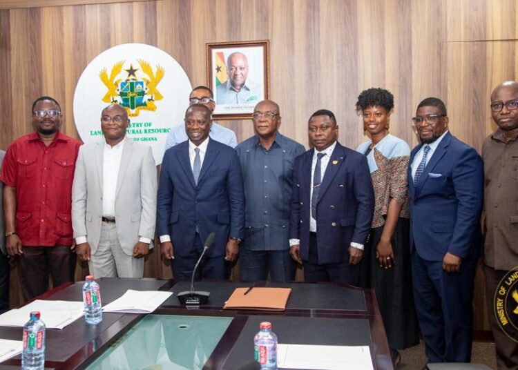 Lands Minister Inaugurates Investor Committee to Oversee VALCO Revitalization 1 Committee Members with the Lands Minister