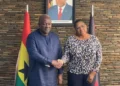 President John Dramani Mahama and Ms. Myriam Montrat