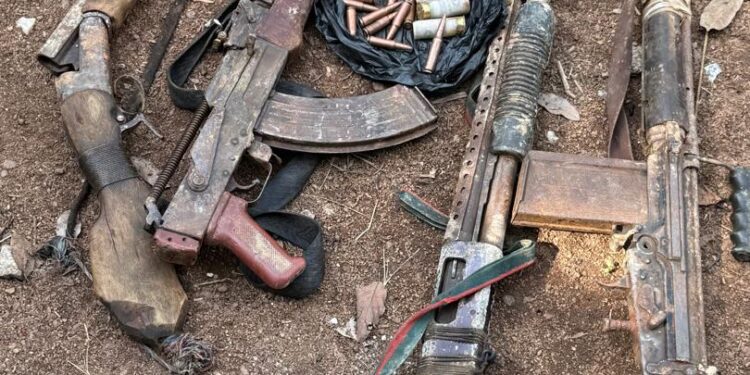 Ashanti South Police Foil Highway Robbery And Neutralize Three Suspects 1 Weaponry Recovered From Crime Scene