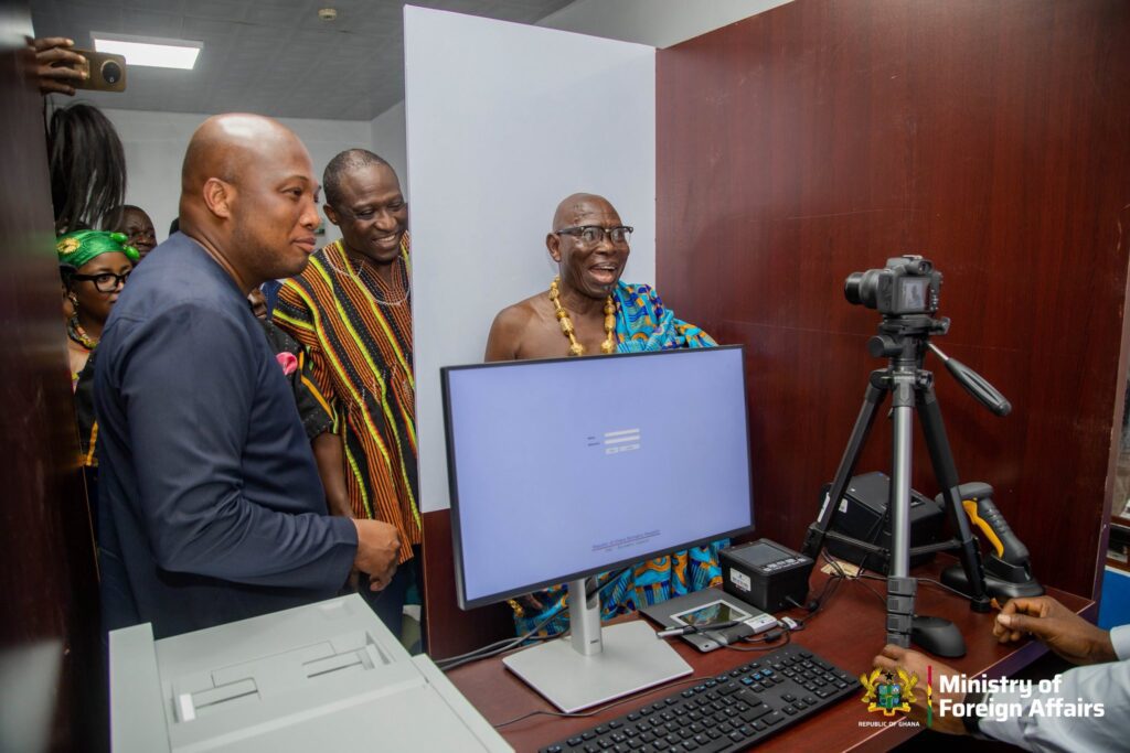 Hon. Samuel Okudzeto Ablakwa leads the Commissioning of the Oti Regional Passport Centre