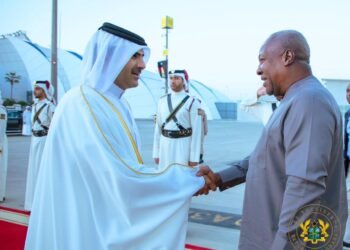 President John Dramani Mahama arrives in Doha, Qatar