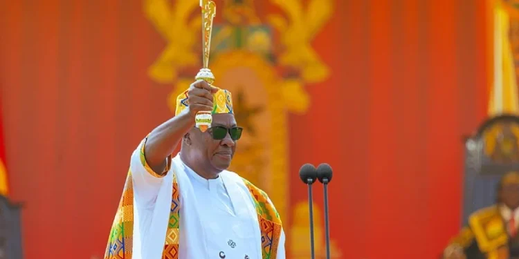 President John Dramani Mahama at his Inauguration