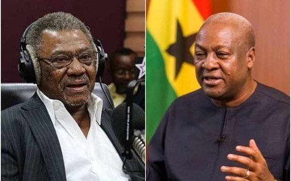 Mr. Cadman Atta Mills(left), President John Mahama(Right)