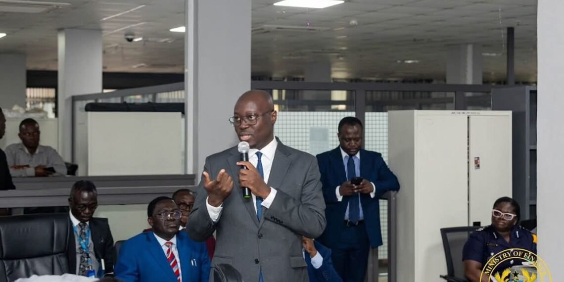 Ato Forson Visits GRA Officers to Enhance Tax Compliance 1 Dr Cassiel Ato Forson, engaging tax officers