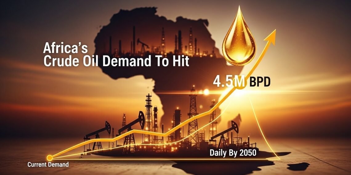 Africa’s Crude Oil Demand To Hit 4.5m Barrels Daily By 2050