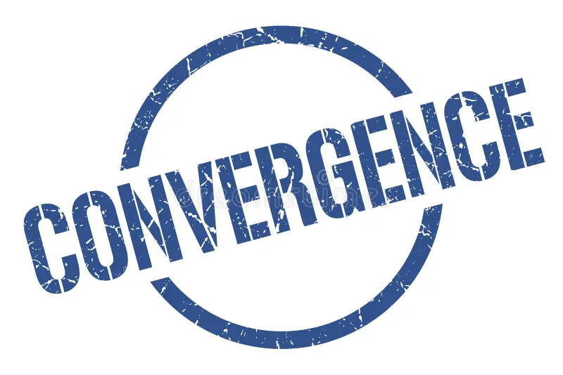 convergence round grunge stamp convergence sign convergence convergence stamp 136894553
