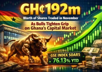 GH¢192m Worth of Shares Traded in November As Bulls Tighten Grip on Ghana’s Capital Market