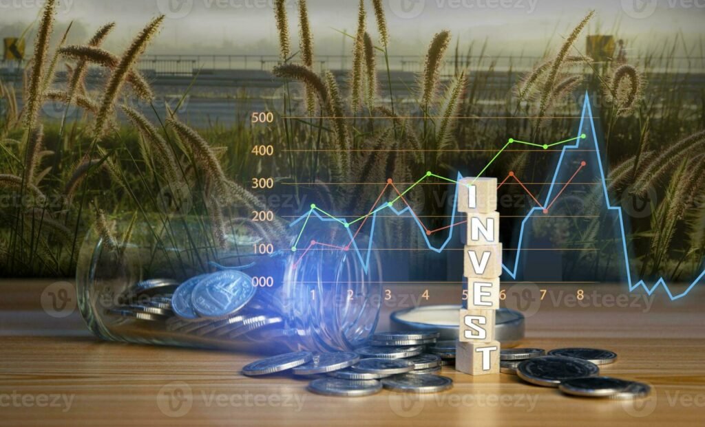 Recovery to Resilience: Ghana's Attractiveness to Investment Overlays Long-Term Prosperity 2 planning and strategy stock market business growth progress or success concept growing virtual hologram stocks invest in trading photo