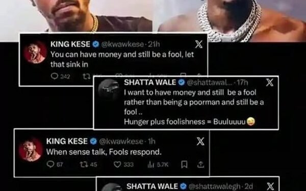 Shatta Wale and Kwawkese Lock Horns in Explosive Social Media Feud Over Money and Sense