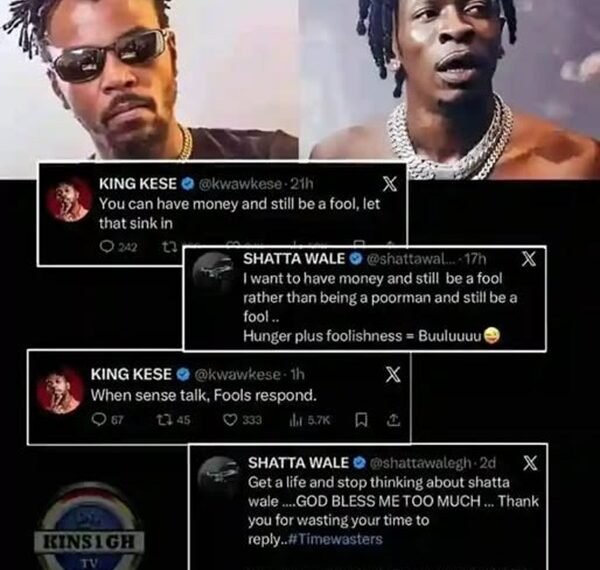 Shatta Wale and Kwawkese Lock Horns in Explosive Social Media Feud Over Money and Sense