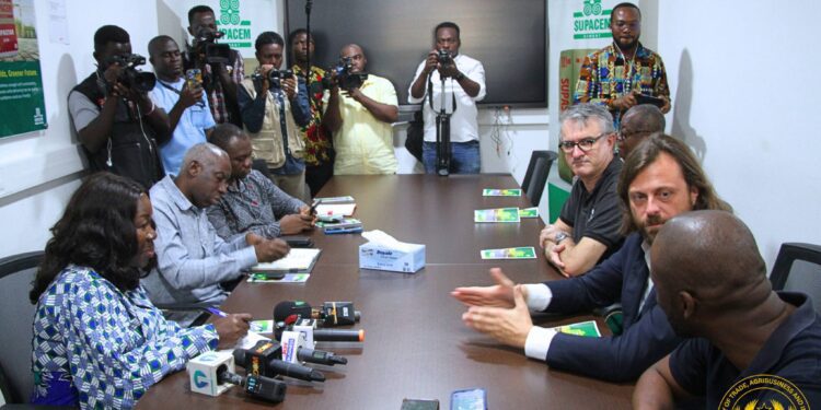 Ofosu-Adjare Tightens Industrial Oversight at Tema Free Zones 1 Hon. Elizabeth Ofosu-Adjare, Minister for Trade, Agribusiness and Industry, with Delegation at CBI Ghana Limited
