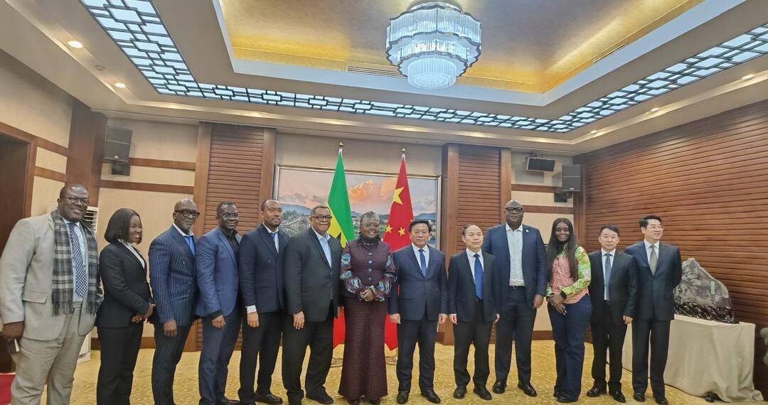 Hon. Emelia Arthur, Minister for Fisheries and Aquaculture Development, with China’s Minister of Agriculture and Rural Affairs, Han Jun, and Representatives