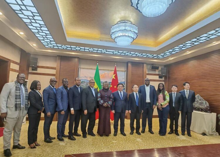 Fisheries Bridges Ghana’s $800 Million Fish Gap 1 Hon. Emelia Arthur, Minister for Fisheries and Aquaculture Development, with China’s Minister of Agriculture and Rural Affairs, Han Jun, and Representatives