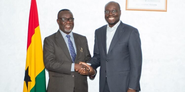 Ghana's Finance Minister Dr Cassiel Ato Forson and Chief Justice Paul Baffoe-Bonnie