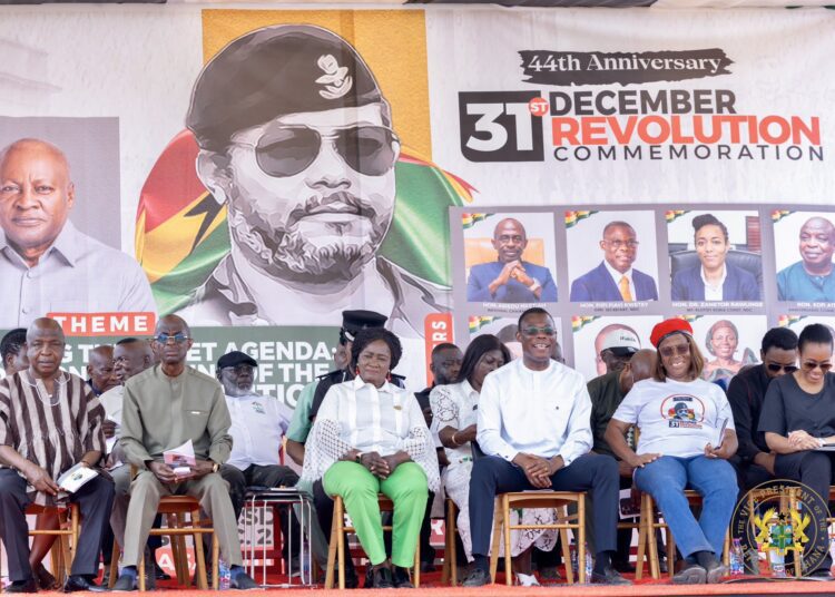 Vice President Commemorates 44th Anniversary Of 31st December Revolution 1 Vice President Professor Jane Naana Opoku-Agyemang, With NDC Leadership