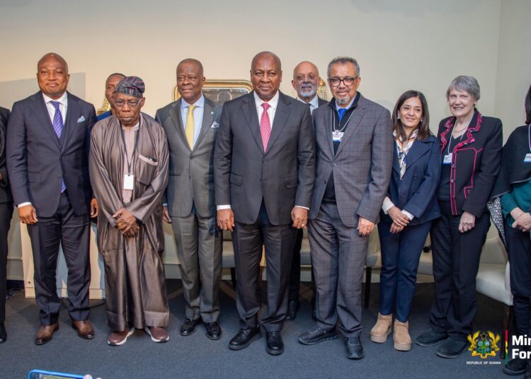 Mahama’s Accra Reset Gains Expanding Global Leadership Support 1 HE John Dramani Mahama, President of Ghana, with other Global leaders at the Davos Convening