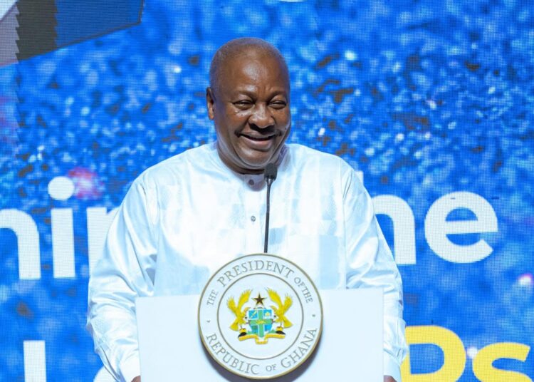 HE John Dramani Mahama, President of Ghana at First Sky Group End of Year Thanksgiving Service at AICC
