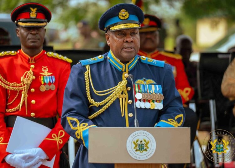 HE John Dramani Mahama,  President of the Republic and Commander in Chief of the Ghana Armed Forces