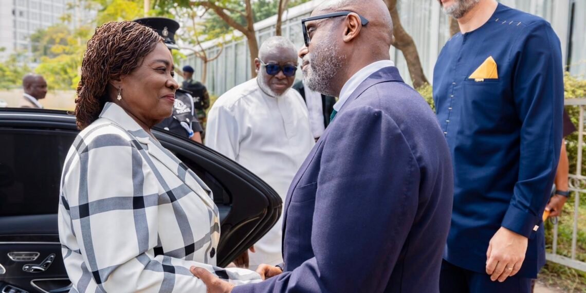 Ghana's Vice President Professor Jane Naana Opoku Agyemang a meeting with Heads of International Monetary Fund country and regional offices in Africa