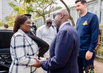 Ghana's Vice President Professor Jane Naana Opoku Agyemang a meeting with Heads of International Monetary Fund country and regional offices in Africa
