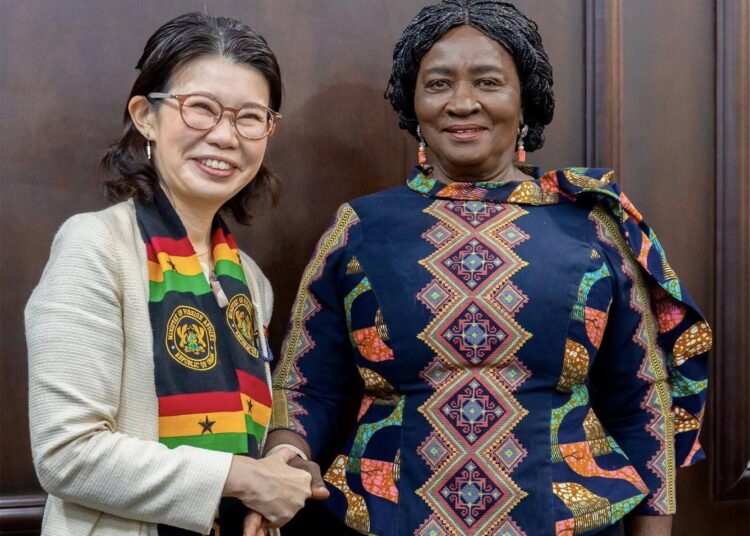 Vice President Advances Ghana-Japan Economic and Diplomatic Ties in High-Level Talks 1 Vice President Professor Jane Naana Opoku Agyemang and Japan’s State Minister for Foreign Affairs, Kunimitsu Ayano