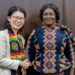 Vice President Professor Jane Naana Opoku Agyemang and Japan’s State Minister for Foreign Affairs, Kunimitsu Ayano