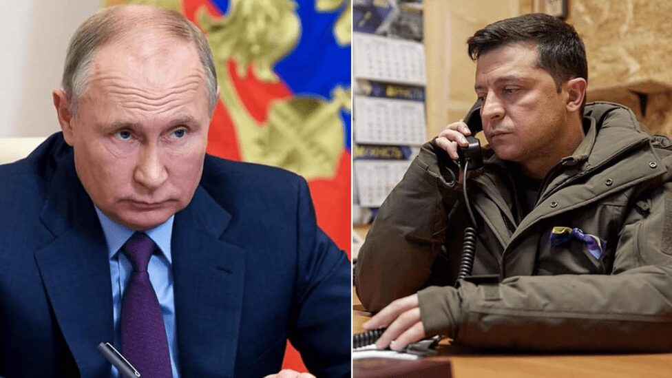 Zelenskyy Challenges Putin With Direct Kyiv Peace Talks 4 Volodymyr Zelenskyy and Putin 1