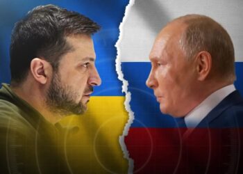 Ukrainian President Volodymyr Zelenskyy and Russian President Vladimir Putin