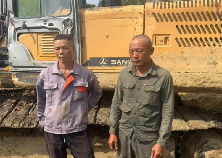 Two Chinese Arrested in Eastern Region over Illegal Mining Activities 1 Chinese Illegal Miners