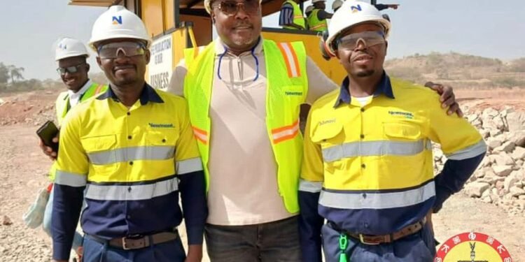 Parliament's Environment Committee at Newmont Site