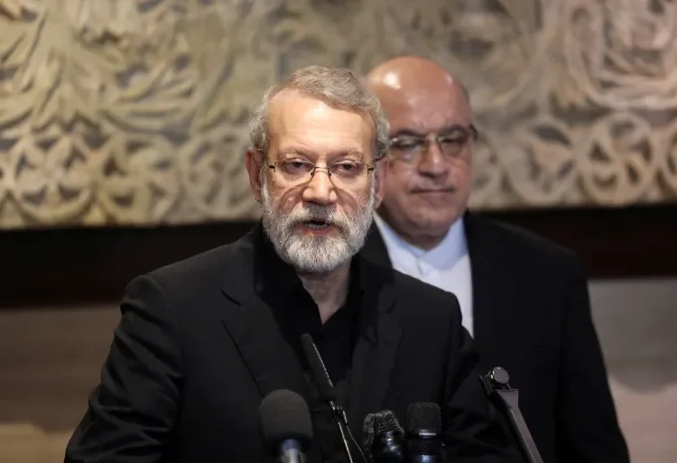 2026 02 09T103528Z 1436877402 RC2A6GA96CIR RTRMADP 3 IRAN CRISIS NUCLEAR LARIJANI 1770709794