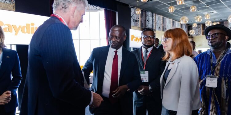 Ghana Positioned as Stable Mining Destination at 2026 Mining Indaba 1 Lands Minister engaging Mining Indaba participants