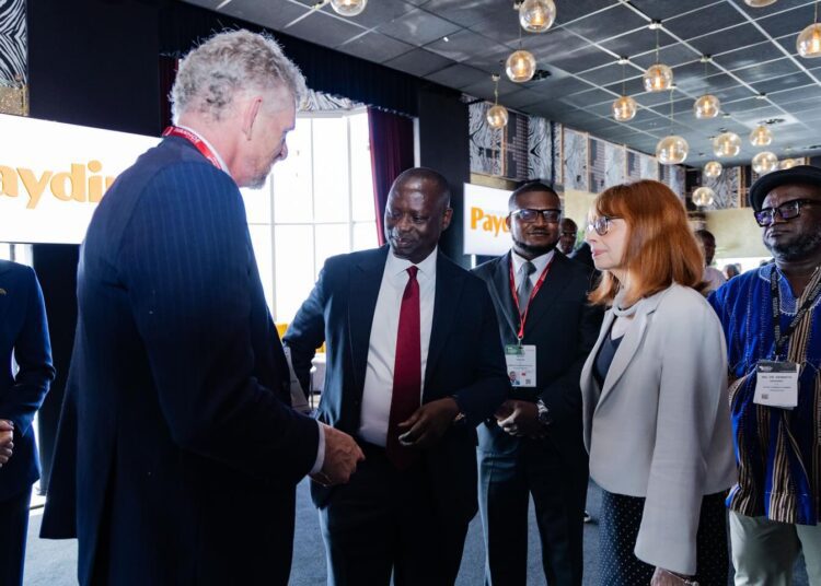 Lands Minister engaging Mining Indaba participants