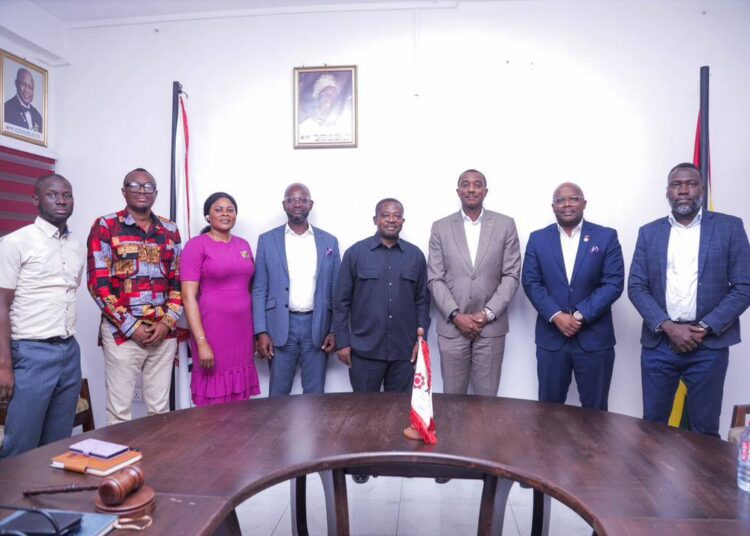 AGI and Trinidad & Tobago Move to Tangible Trade 1 Mr. Seth Twum-Akwaboah, CEO of AGI, with Mr. Hilton John Mitchell, Honorary Consul of the Republic of Trinidad and Tobago, and Representatives
